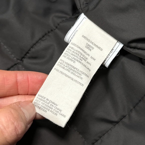 Woolrich Bear Claw Wool Blend Gray Insulated Vest Jacket Mens Medium - Picture 8 of 9